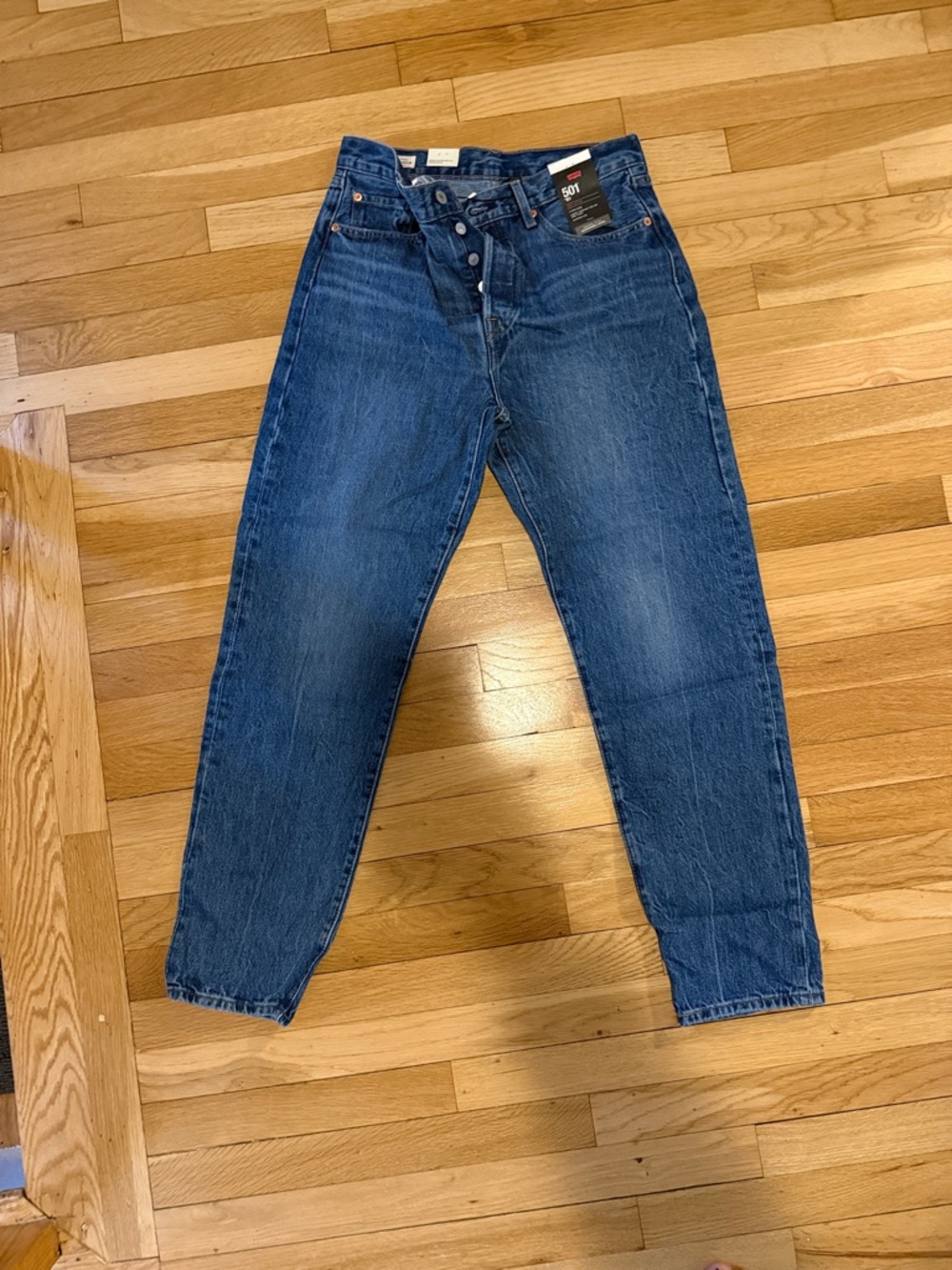 Levi's 501 Original High-Rise Blue Jeans